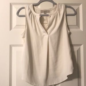 Loft ivory sleeveless women’s top, XSP